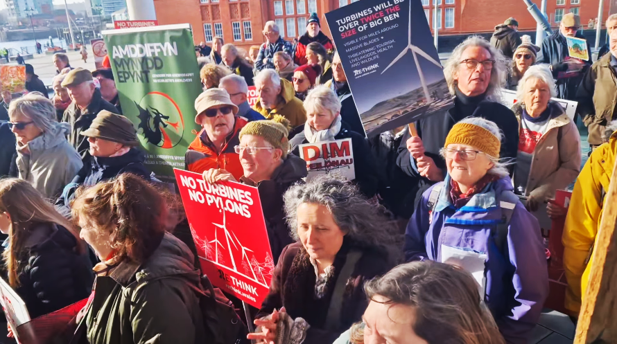Protest on the Senedd steps 11th February 2026.